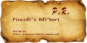 Pinczés Róbert névjegykártya