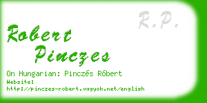 robert pinczes business card